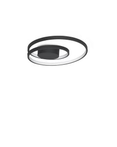Φωτιστικό Οροφής OZ PL D040 ON-OFF Μαύρο 3000K Ideal Lux 365039
