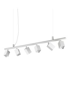 Κρεμαστό Φωτιστικό DYNAMITE SP6 SQUARE Λευκό Ideal Lux 367460