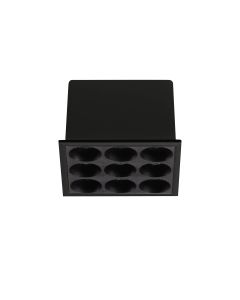 Χωνευτό Φωτιστικό LIKA FI SLIM SQUARE 10W 3000K Μαύρο Ideal Lux 369518