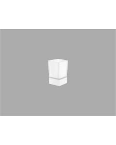 Sanco Bathroom Set Επικαθήμενη Ποτηροθήκη Λευκό ματ 90155-Μ101