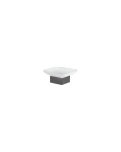 Sanco Bathroom Set Επικαθήμενη Σαπουνοθήκη Σκούρο γραφίτη 90255-122