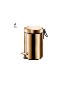 Sanco Waste Bins Χαρτοδοχείο 3 lt Soft Close (AISI 304) PVD θερμό μπρονζέ γυαλιστερό 90603-PVD-01PL