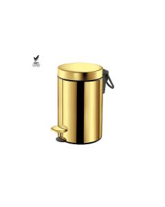 Sanco Waste Bins Χαρτοδοχείο 3 lt Soft Close (AISI 304) PVD χρυσό ορείχαλκο γυαλιστερό 90603-PVD-02PL