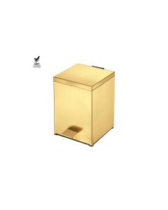 Sanco Waste Bins Χαρτοδοχείο 5lt PVD χρυσό ορείχαλκο βουρτσιστό 90677-PVD-02BR