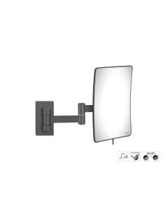 Sanco Cosmetic mirrors Μεγεθυντικός καθρέπτης x3 (Διπλό βραχίονα) Σκούρο γραφίτη MR-301-122