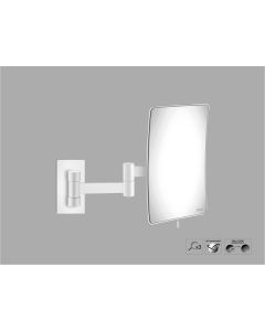 Sanco Cosmetic mirrors Μεγεθυντικός καθρέπτης x3 (Διπλό βραχίονα) Λευκό ματ MR-301-Μ101