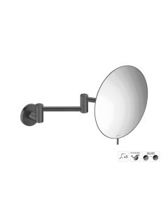 Sanco Cosmetic mirrors Μεγεθυντικός καθρέπτης x3 (Διπλό βραχίονα) Σκούρο γραφίτη MR-701-122