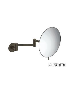 Sanco Cosmetic mirrors Μεγεθυντικός καθρέπτης x3 (Διπλό βραχίονα) Σκούρο μπρονζέ ματ MR-701-DM25