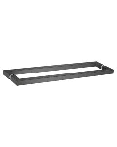 Sanco Glass Door Accessories Διπλή Λαβή / Πετσετοθήκη Σκούρο γραφίτη SET-GL0723-122