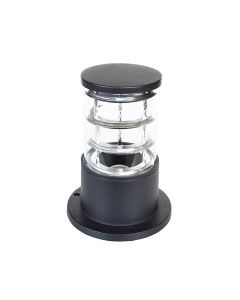 Φωτιστικό Κολωνάκι Δαπέδου IP44 11xH22cm 1xE27 Χυτό Αλουμίνιο σε Γραφίτη Sun Light SZ-8359