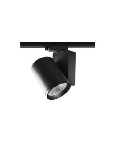 InLight Σποτ τριφασικής ράγας LED 30W 3CCT με επιλογή εναλλαγής μοιρών σε μαύρη απόχρωση D:10,3cmX13,6cm T3-06500-Black