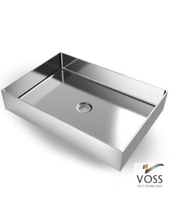 Νιπτήρας Αldo 55x38 voss Inox Brushed V1255-111