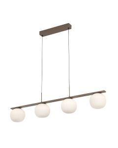 Φωτιστικό Κρεμαστό Τετράφωτο 114xH150cm Led 24w 3000K 2800lm Sun Light VINO-4S