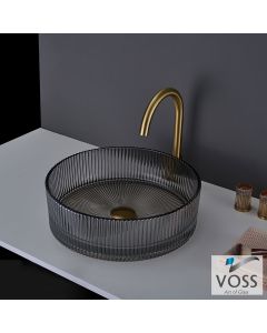 Νιπτήρας Γυάλινος RING-S Φ40 Voss GLass Grey VL1040-400
