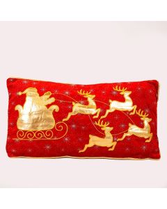 ΜΑΞΙΛΑΡΙ ΚΟΚΚΙΝΟ ΜΕ ΧΡΥΣΗ ΠΑΡΑΣΤΑΣΗ ΕΛΚΥΘΡΟ ΚΑΙ ΑΓΙΟ ΒΑΣΙΛΗ, 33cm Eurolamp 600-46653