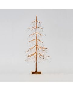 ΑΚΡΥΛΙΚΟ ΧΑΛΚΙΝΟ ΔΕΝΤΡΟ ΜΕ ΑΣΤΕΡΙ ΚΟΡΥΦΗ, ΣΤΑΘΕΡΟ ΜΕΤΑΣΧΗΜΑΤΙΣΤΗ, 80 ΘΕΡΜΑ ΛΕΥΚΑ MINI LED, 60cm, IP44 Eurolamp 600-30583