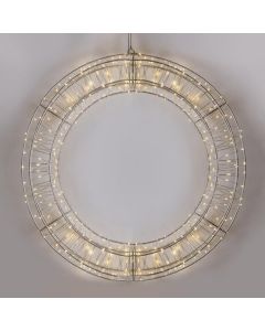 ΣΤΕΦΑΝΙ 50cm, 360 LED, 4,5V ΜΕΤΑΣΧΗΜΑΤΙΣΤΗ, TIMER, ΑΣΗΜΙ ΜΕΤΑΛΛΙΚΟΣ ΣΚΕΛΕΤΟΣ, ΑΣΗΜΙ ΧΑΛΚΙΝΟ ΚΑΛΩΔΙΟ, ΘΕΡΜΟ ΛΕΥΚΟ LED, ΠΡΟΕΚΤΑΣΗ ΠΑΡΟΧΗΣ 5m, IP44 Eurolamp 600-22545