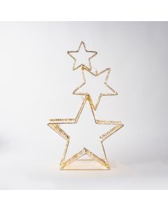 ΦΩΤΙΖΟΜΕΝΑ ΧΡΥΣΑ ΑΣΤΕΡΙΑ 82cm , 350 MINI LED, 4,5V ΜΕΤΑΣΧΗΜΑΤΙΣΤΗ, ΧΡΟΝΟΔΙΑΚΟΠΤΗ, ΑΣΗΜΙ ΧΑΛΚΙΝΟ ΚΑΛΩΔΙΟ, ΧΡΥΣΟΣ ΜΕΤΑΛΛΙΚΟΣ ΣΚΕΛΕΤΟΣ, ΘΕΡΜΟ ΛΕΥΚΟ LED, ΠΡΟΕΚΤΑΣΗ ΠΑΡΟΧΗΣ 5m, IP44 Eurolamp 600-22576