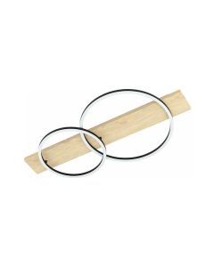 Eglo Boyal Μοντέρνα Ξύλινη Πλαφονιέρα Οροφής με Ενσωματωμένο LED σε Καφέ χρώμα 78cm 99467