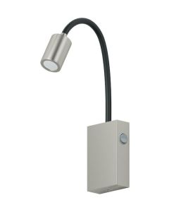 Eglo Tazzoli Μονό Σποτ με Ενσωματωμένο LED και Θερμό Φως σε Ασημί Χρώμα 96567