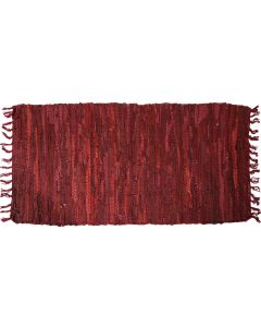 Δερμάτινο χαλάκι LEAΤΗΕR FLΑΤ RED 60Χ120 San Lorentzo 1372BRED