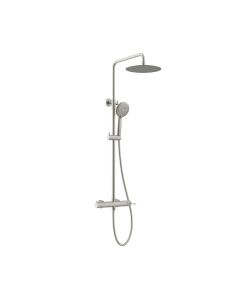 Orabella Terra Brushed nickel - Στήλη ντουζ με στρόγγυλη κεφαλή Φ250 10317