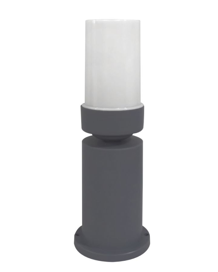 Δαπέδου μοντέρνο κυλινδρικό πλαστικό D-271 GREY H35cm Heronia 32-0121