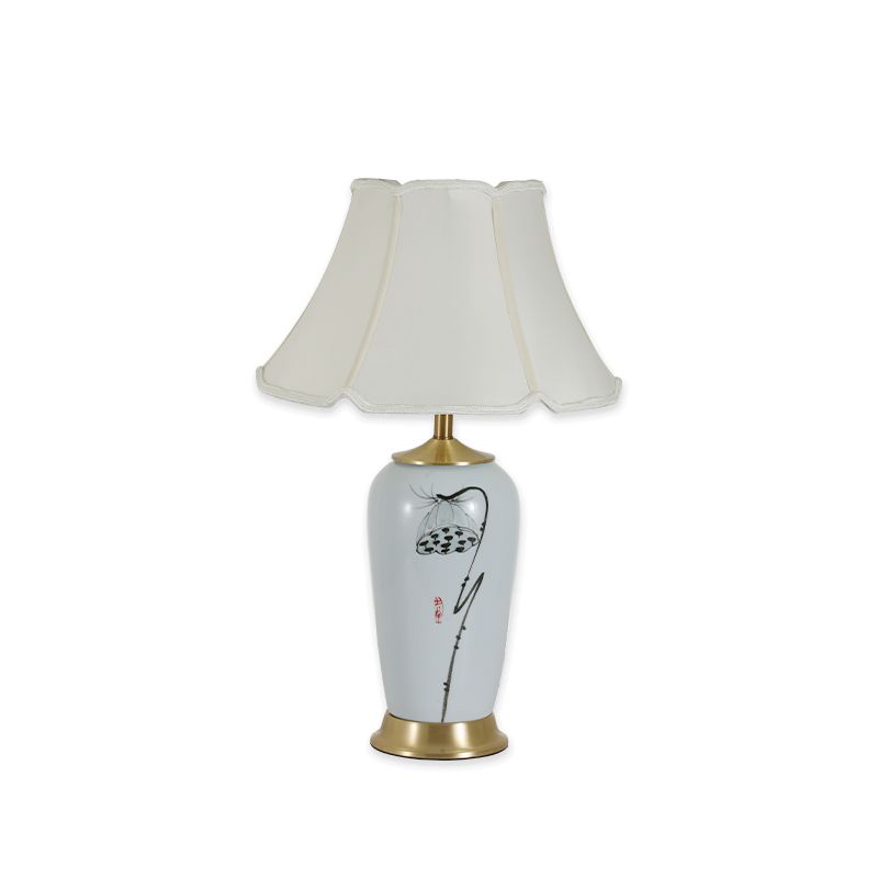 TLC 6356 ΕΠΙΤΡΑΠΕΖΙΑ ΛΑΜΠΑ ΚΕΡΑΜΙΚΗ ΛΟΥΛΟΥΔΙ ΜΕ ΑΜΠΑΖΟΥΡ ΚΛΑΣΣΙΚΟ ΕΚΡΟΥ 1XE27 ARlight 0204075