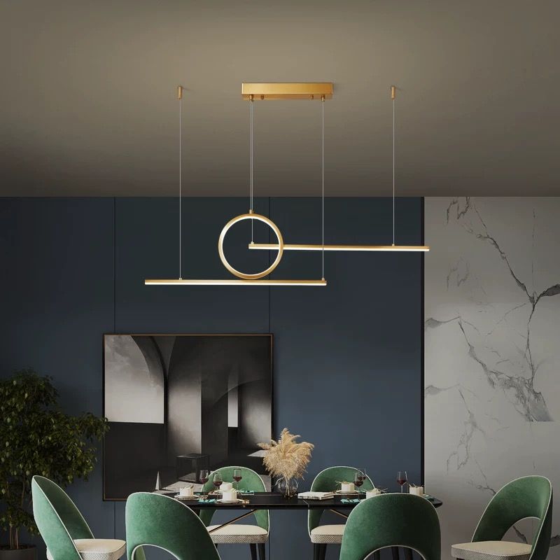 SE LED 100 LUFICET PENDANT GOLD 24W  3CCT 100x6x100cm IP20 2 YEARS WARRANTY A2 HOMELIGHTING 77-50666