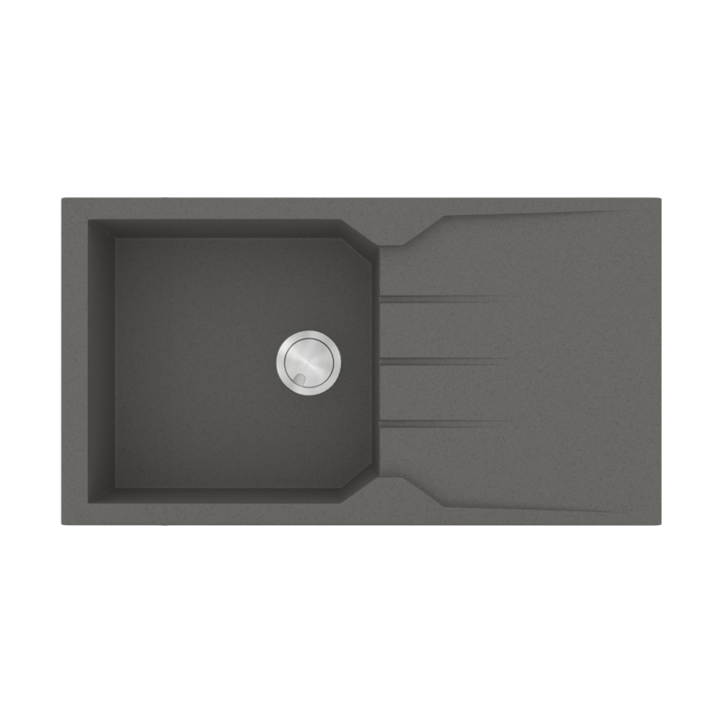 Νεροχύτης Κουζίνας 86x50cm Ένθετος Ερμάριο 55cm Γρανίτης Sanitec Ultra Granite 814-35-Pietra