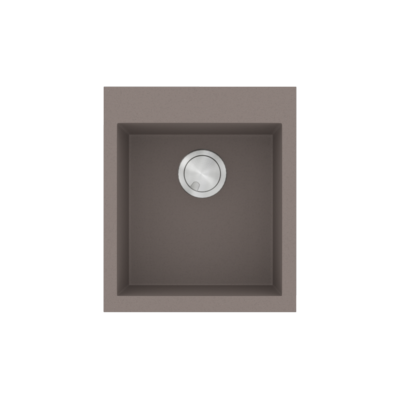 Νεροχύτης Κουζίνας 50x40cm Ένθετος Ερμάριο 90cm Γρανίτης Sanitec Ultra Granite 819-34-Sienna