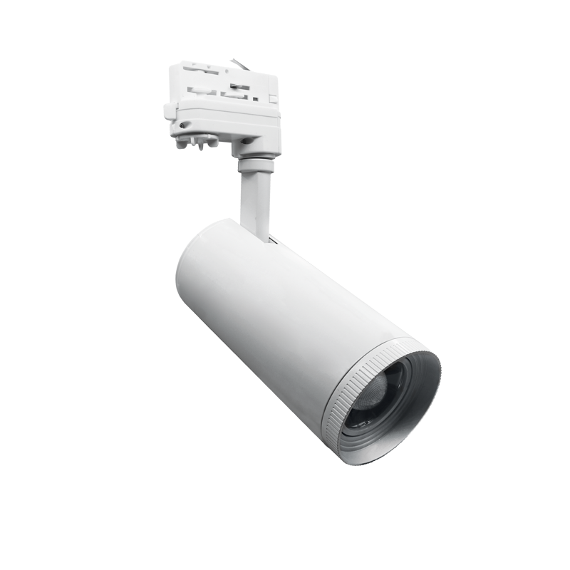 WHITE LED COB TRACK LUMINAIRE AIMY 30W 4000K 4WIRES 25-50° 3100LM 230V Ra80 ACA AIMY3040W4