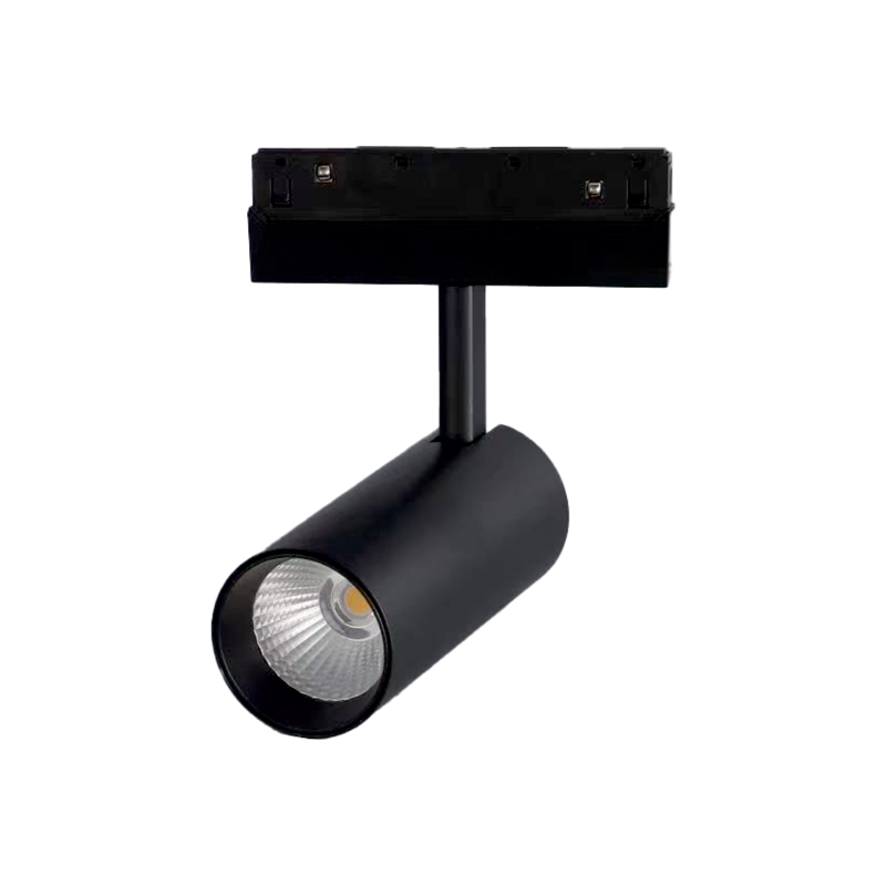 ΜΑΥΡΟ ΜΑΤ ΜΑΓΝΗΤΙΚΟ ΣΠΟΤ 48V DC 7W 4000K 600LM 36° OSRAM RA90 Φ50*90MM ACA HUBE740B