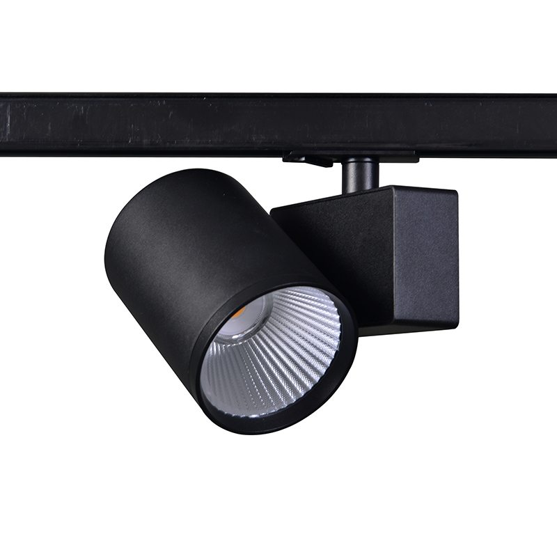 SAND BLACK LED TRACK LUMINAIRE 40W 4000K 1-PHASE 38° 4600LM 230V AC Ra80 5YRS ACA LISOR4040B2N