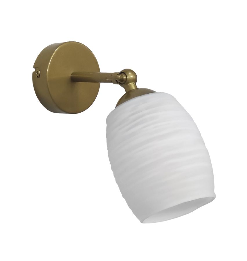 BARREL/AP KEY GOLD-WHITE ΑΠΛΙΚΑ ΓΥΑΛΙ E/27 Heronia 01-0397