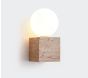 InLight Επιτοίχιο φωτιστικό γκρι από travertine marble 1XG9 D:10 x 20cm 43063