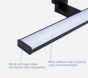 SE-BL-60 MULAN WALL LAMP BLACK 60CM 3CCT 12W WITH MEMORY Ζ2 HOMELIGHTING 77-50566