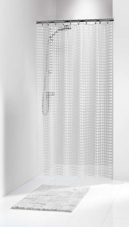 Tiles 180x200 white κουρτίνα μπάνιου πλαστική Sealskin Elemental  202591310