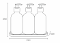 Σετ Μπάνιου με 3 Dispenser σε Δίσκο Μπαμπού White MRShome DF-0074000