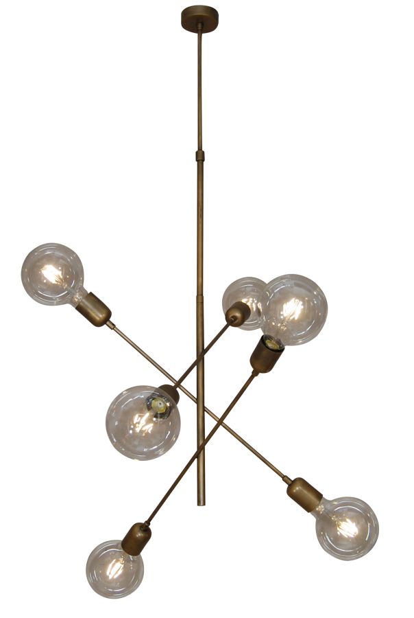 HL-3524-6 ERIC OLD COPPER & BLACK PENDANT HOMELIGHTING 77-3802