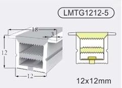 SE-SWL-17 SILICON 1,2*1,2CM WITH LACE 17MM FOR LED STRIP PRICE PER METER HOMELIGHTING 77-50535