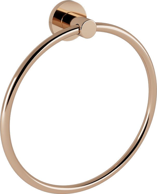 Κρίκος Πετσετών W200xD57xH215mm Rose Gold Gloss PVD Verdi 3020351