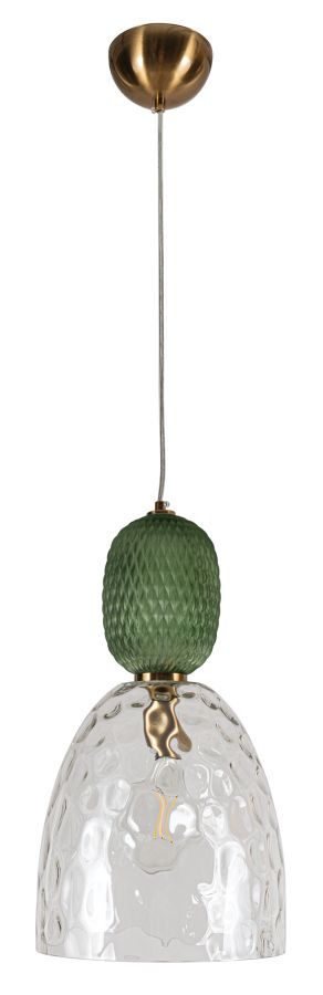 PDC 1281 GN  1/Φ ΣΦΥΡΙΛΑΤΟ  ΔΙΑΦΑΝΟ ΜΕ ΔΙΑΚΟΣΜΗΤΙΚΟ ΠΡΑΣΙΝΟ ΓΥΑΛΙ 1XE27 ARlight 0084645