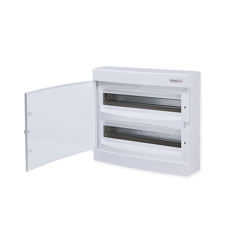 SURFACE MOUNTING 36 MODULES 2 ROWS WHITE DOOR ACA 282N2X18CW