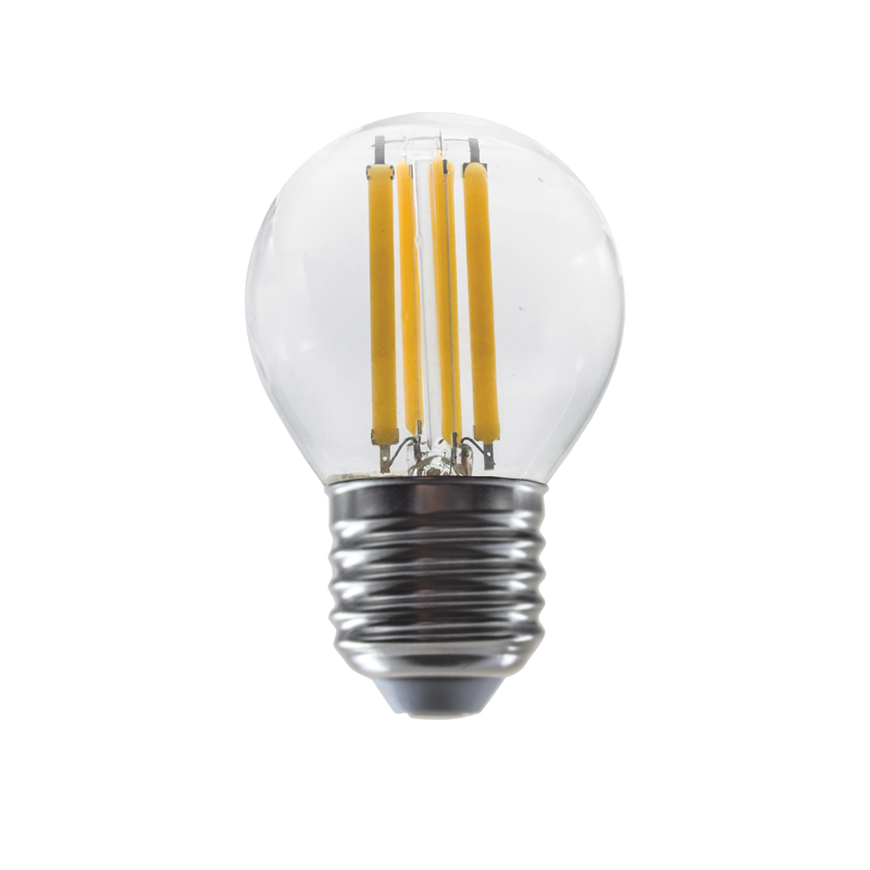 LED FILAMENT E27 G45 6W 4000K 230V AC 770LM RA80 ACA ALIN6NW