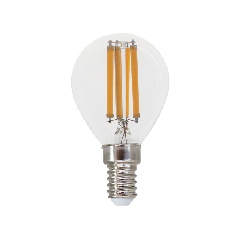 LED FILAMENT E14 G45 7W 2700K 230V AC 880LM RA80 ACA BOVA7WW