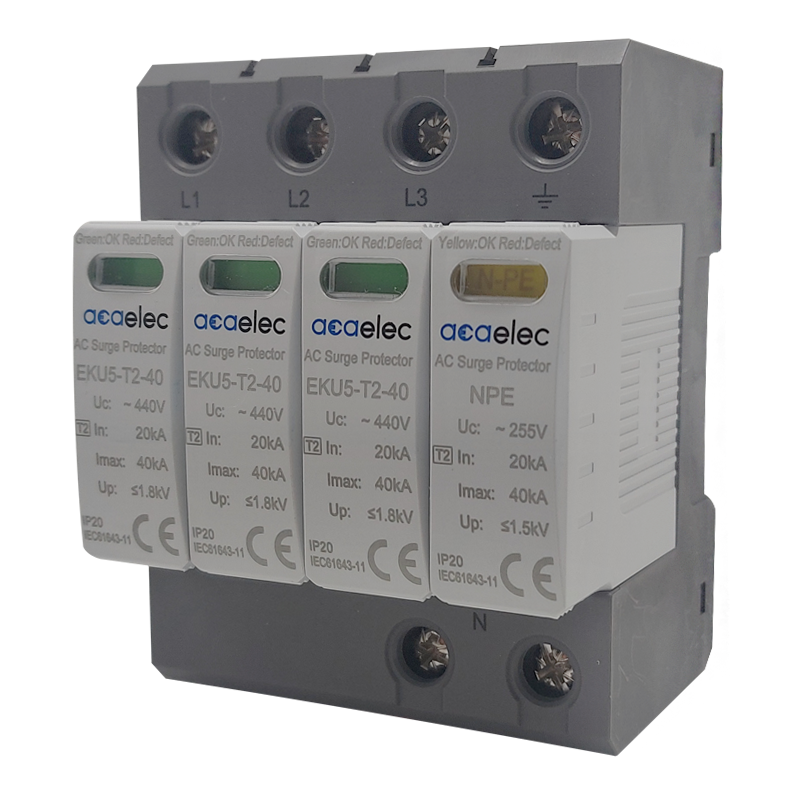 SPD Surge Protection T2 Type 3p+n 40kA ACA DY02010032N