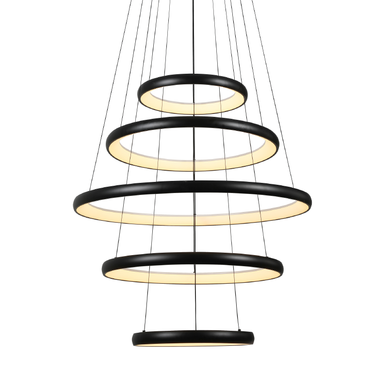 ΚΡΕΜΑΣΤΟ Φ/Σ LED 80W 6400LM CCT IP20 ΜΑΥΡΟ ΜΕΤΑΛΛΙΚΟ + ΑΚΡΥΛΙΚΟ ACA HM23LEDP5BKCCT