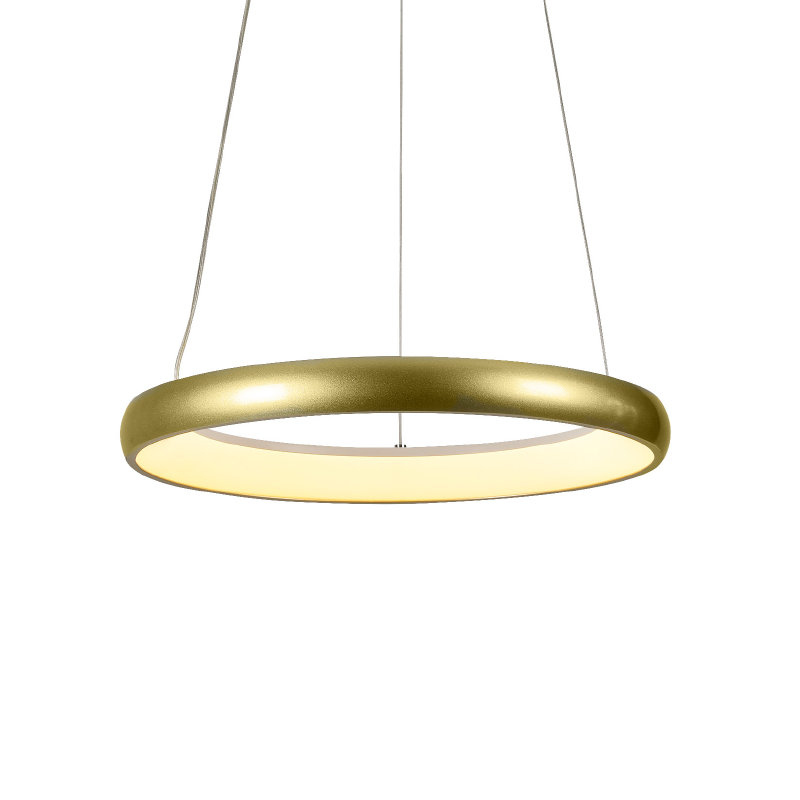 ΚΡΕΜΑΣΤΟ Φ/Σ LED 32W 2500LM CCT IP20  ΧΡΥΣΟ ΜΕΤΑΛΛΙΚΟ + ΑΚΡΥΛΙΚΟ ACA HM23LEDP60GDCCT