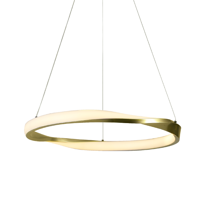 ΚΡΕΜΑΣΤΟ Φ/Σ LED 32W 2500LM CCT IP20 ΧΡΥΣΟ ΜΕΤΑΛΛΙΚΟ + ΑΚΡΥΛΙΚΟ  ACA HM24LEDP60GDCCT